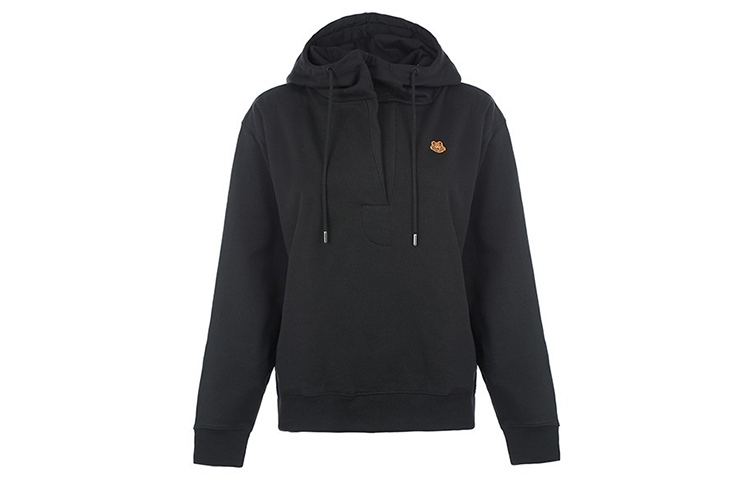 (Women) KENZO FW21 Black Casual Pullover Hoodie. FA62SW6614MO-99