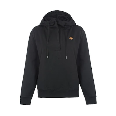 (Women) KENZO FW21 Black Casual Pullover Hoodie. FA62SW6614MO-99