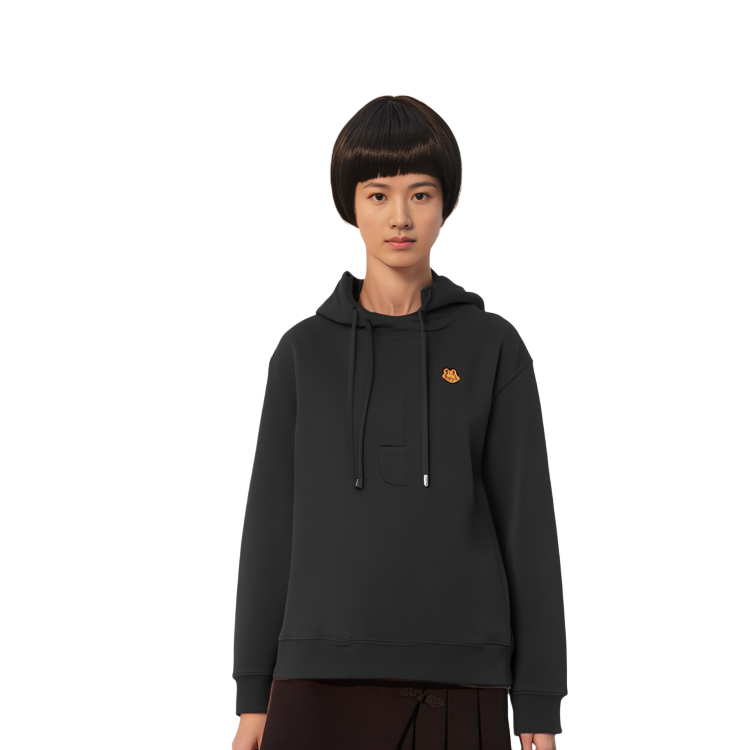 Details for (W) KENZO FW21 Sudadera con Capucha Negra Casual. FA62SW6614MO-99