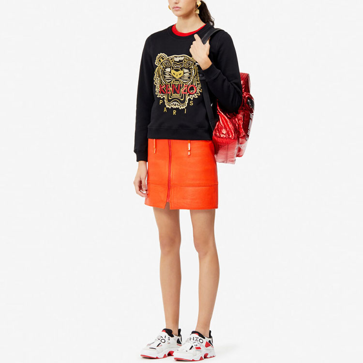 (Women) Kenzo FW21 Black Embroidered Tiger Crewneck Sweatshirt F952SW7054X7-99 圖 6
