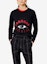 Lookbook (W) KENZO FW21 黑色眼睛標誌圖案圓領長袖上衣。 F952SW7104X7-99