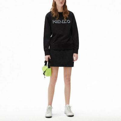 (W) KENZO FW21 黑色Logo印花長袖圓領衛衣。 FB62SW8214ML-99 Lookbook (W) KENZO FW21 黑色Logo印花長袖圓領衛衣。 FB62SW8214ML-99