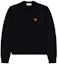 Order (Women) Kenzo FW21 Black Merino Wool Crewneck Sweater with Tiger Embroidery FB62PU6423TA-99