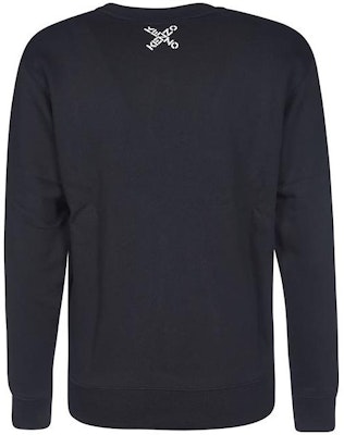 (W) KENZO FW21 Sweter Hitam Pullover dengan Desain Logo Besar. FB62SW8304MS-99 Lookbook (W) KENZO FW21 Sweter Hitam Pullover dengan Desain Logo Besar. FB62SW8304MS-99