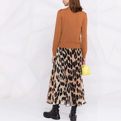 (W) KENZO FW21 Sweater Rajut Wool Coklat dengan Logo Bordir. FB62PU6393LA-15 Shop (W) KENZO FW21 Sweater Rajut Wool Coklat dengan Logo Bordir. FB62PU6393LA-15