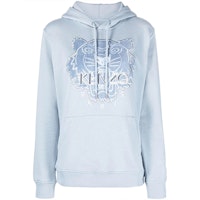 (Women) KENZO FW21 Capsule Tiger Logo Print Long Sleeve Hoodie Women’s Light Blue. FB65SW3304MZ-62 (Women) KENZO FW21 Capsule Tiger Logo Print Long Sleeve Hoodie Women’s Light Blue. FB65SW3304MZ-62