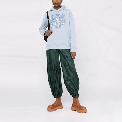 (W) KENZO FW21 老虎標誌印花長袖帽T 女裝 淺藍色 FB65SW3304MZ-62 Lookbook (W) KENZO FW21 老虎標誌印花長袖帽T 女裝 淺藍色 FB65SW3304MZ-62