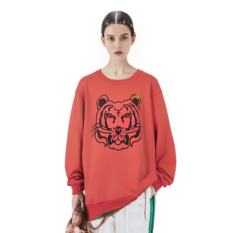 (Women) Kenzo FW21 K-Tiger Embroidered Crewneck Sweatshirt Orange FB62SW8314MO-28 圖 5