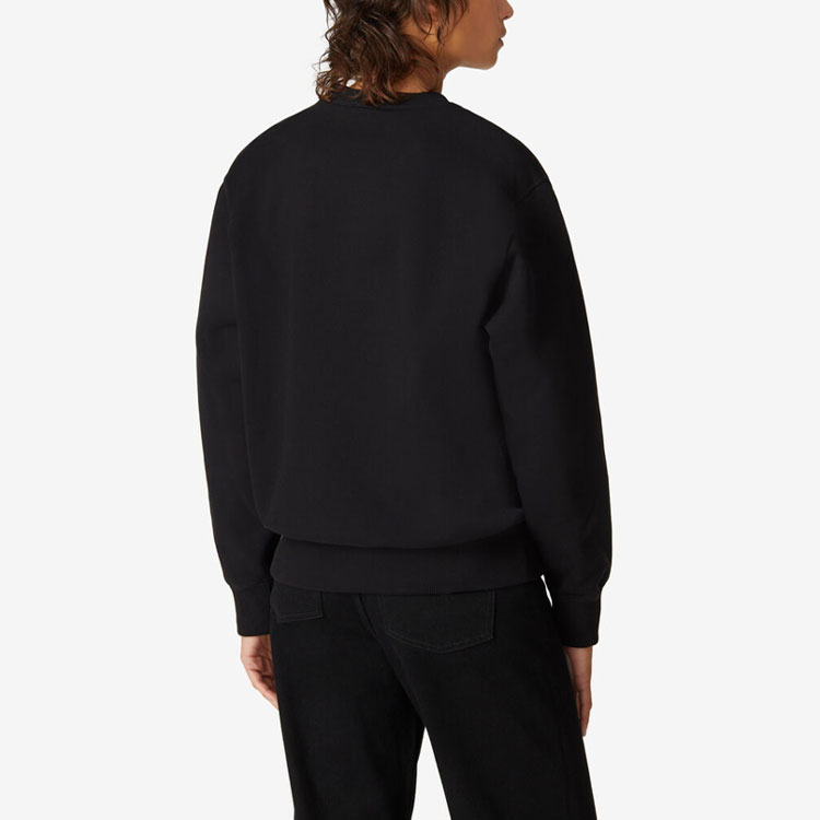 Sizing (W) KENZO FW21 K-Tiger 刺繡虎頭黑色長袖圓領衛衣 FB62SW8314MO-99