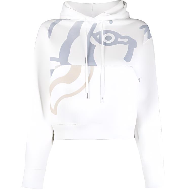 (Women) Kenzo FW21 Oversized Logo Print Sweatshirt White FB62SW6624MO-02