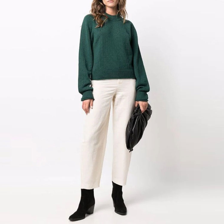 (Women) KENZO FW21 Ribbed Wool Crewneck Sweater Green. FB62PU6313TB-53 圖 3