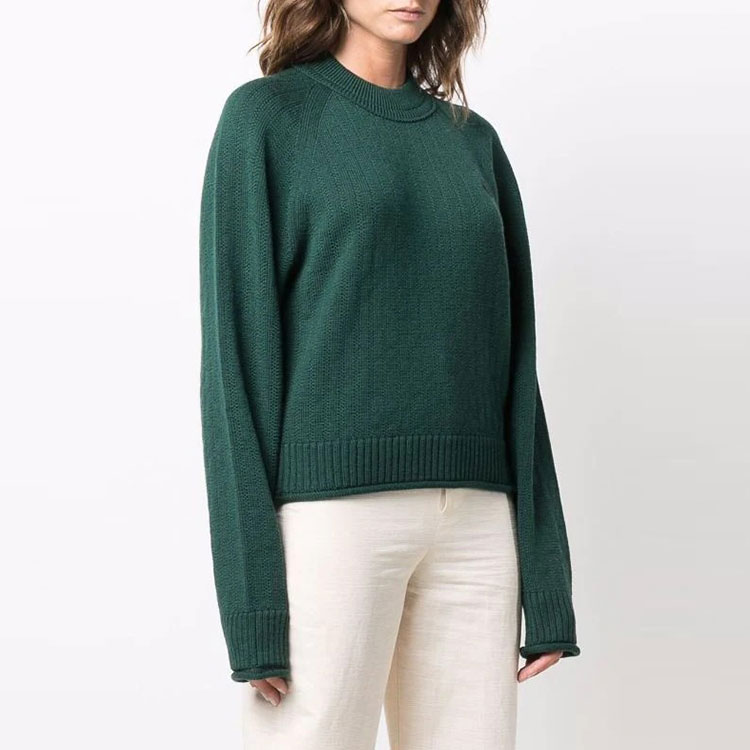 (Women) KENZO FW21 Ribbed Wool Crewneck Sweater Green. FB62PU6313TB-53 圖 4