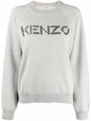 (W) KENZO FW21 Suéter Slim Fit de Lana con Logo Gris. FB62PU6333LB-93 Order (W) KENZO FW21 Suéter Slim Fit de Lana con Logo Gris. FB62PU6333LB-93