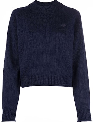 (W) KENZO FW21 Logo Krewnek Bulu Rajut Sweater Biru FB62PU6313TB-79 Order (W) KENZO FW21 Logo Krewnek Bulu Rajut Sweater Biru FB62PU6313TB-79