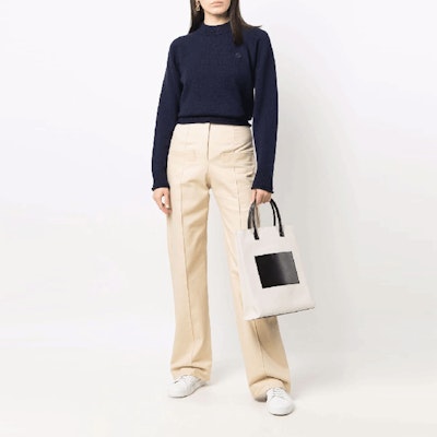 (W) KENZO FW21 Logo Krewnek Bulu Rajut Sweater Biru FB62PU6313TB-79 Lookbook (W) KENZO FW21 Logo Krewnek Bulu Rajut Sweater Biru FB62PU6313TB-79