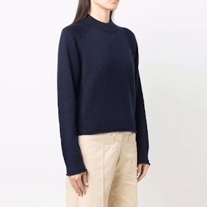 (W) KENZO FW21 纯色标志羊毛针织衫 蓝色 FB62PU6313TB-79 Shop (W) KENZO FW21 纯色标志羊毛针织衫 蓝色 FB62PU6313TB-79