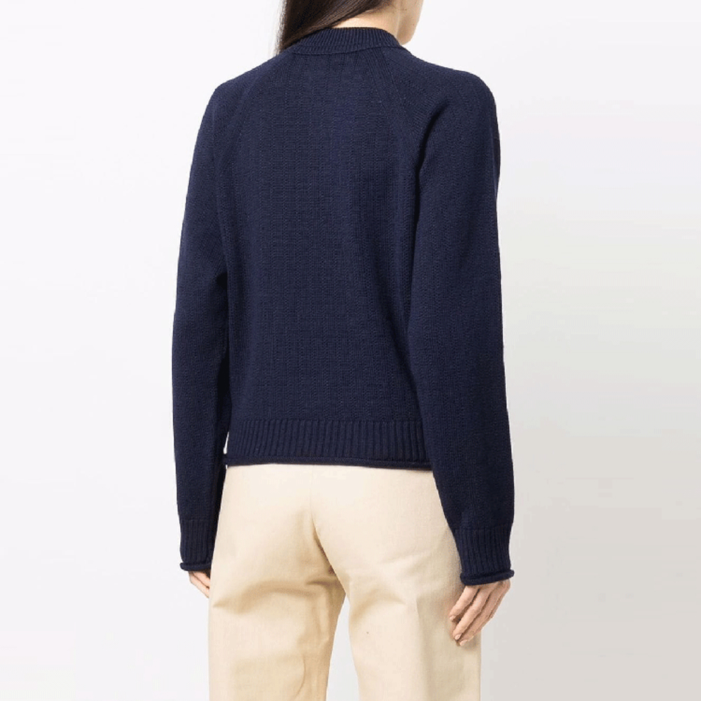 Purchase (W) KENZO FW21 Logo Krewnek Bulu Rajut Sweater Biru FB62PU6313TB-79