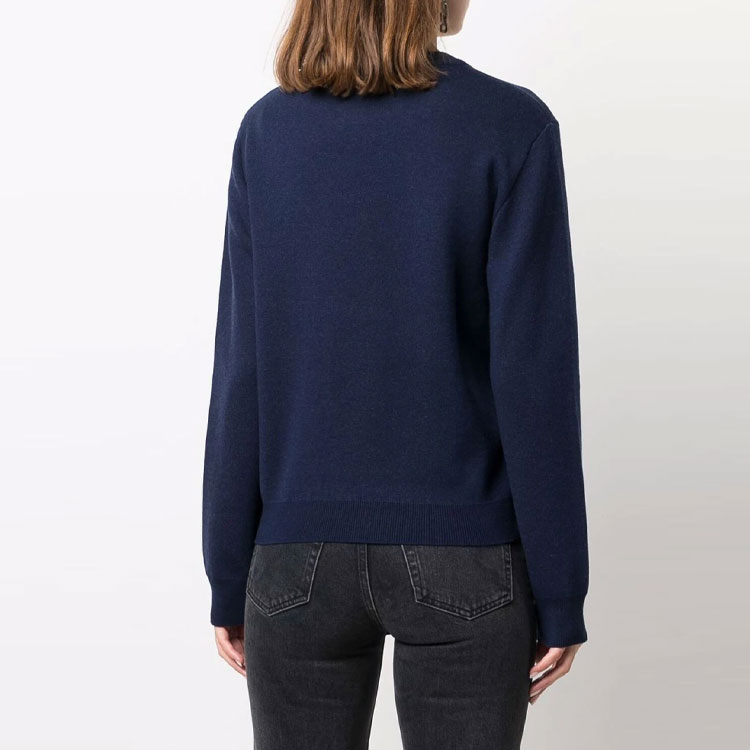 (Women) KENZO FW21 Tiger Embroidered Knit Sweatshirt Navy Blue. FB62PU6453XA-79 圖 4