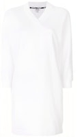 (Women) KENZO FW21 White Loose Fit V-Neck Long Sleeve Sweatshirt Dress JMA9522RO728-01 (Women) KENZO FW21 White Loose Fit V-Neck Long Sleeve Sweatshirt Dress JMA9522RO728-01