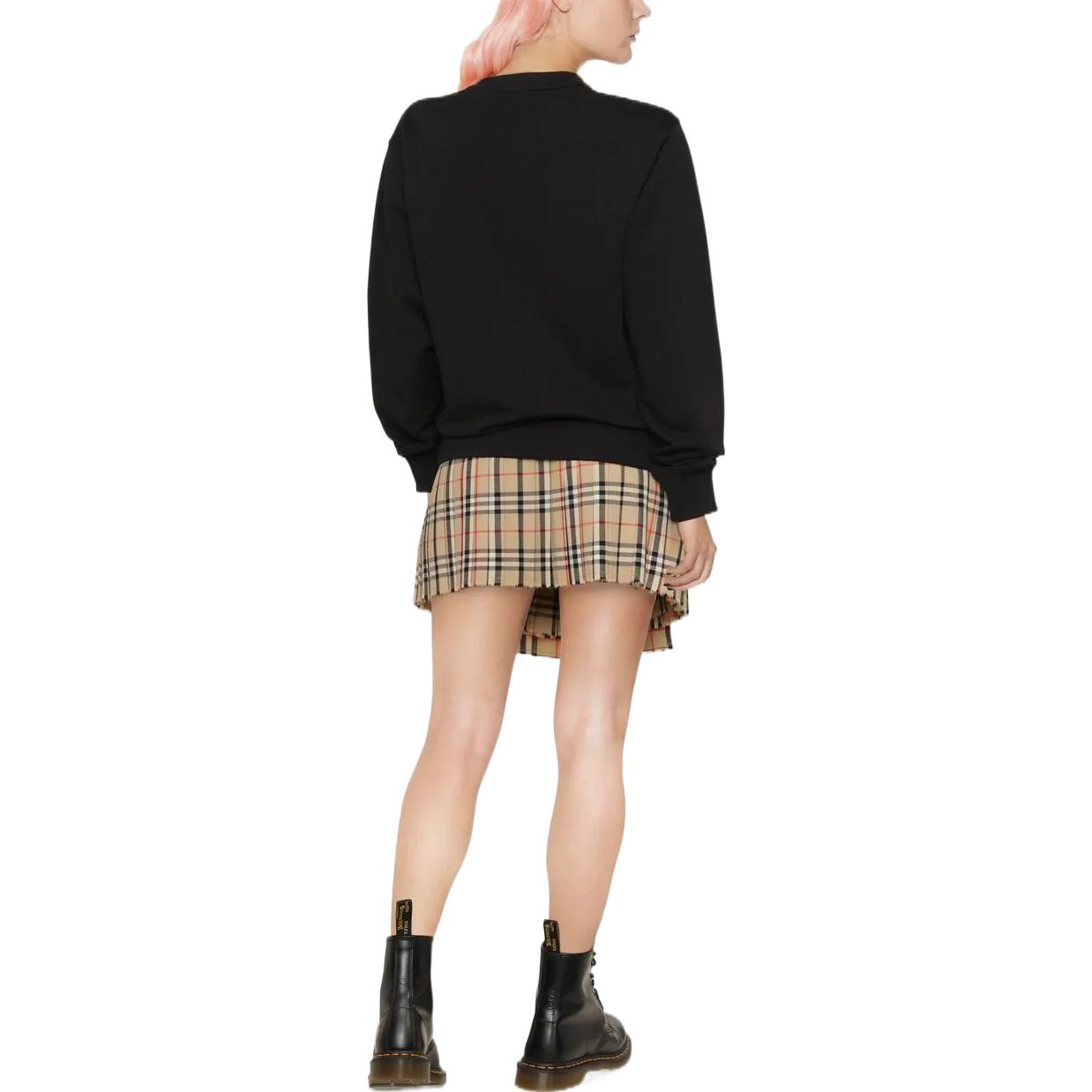 Purchase (Women) KENZO FW22  Black Logo Jacquard Pullover Sweatshirt FC62SW8244XD-99