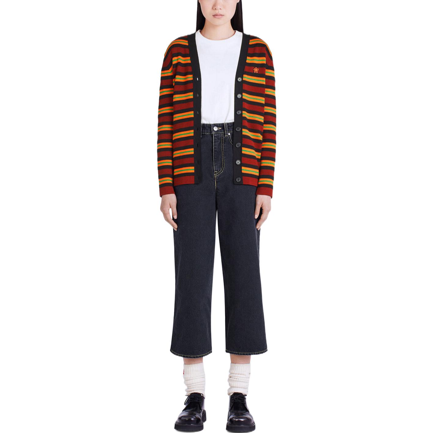 Shop (W) KENZO FW22 花卉刺绣条纹针织开衫 多色 FC62CA3373CC-23