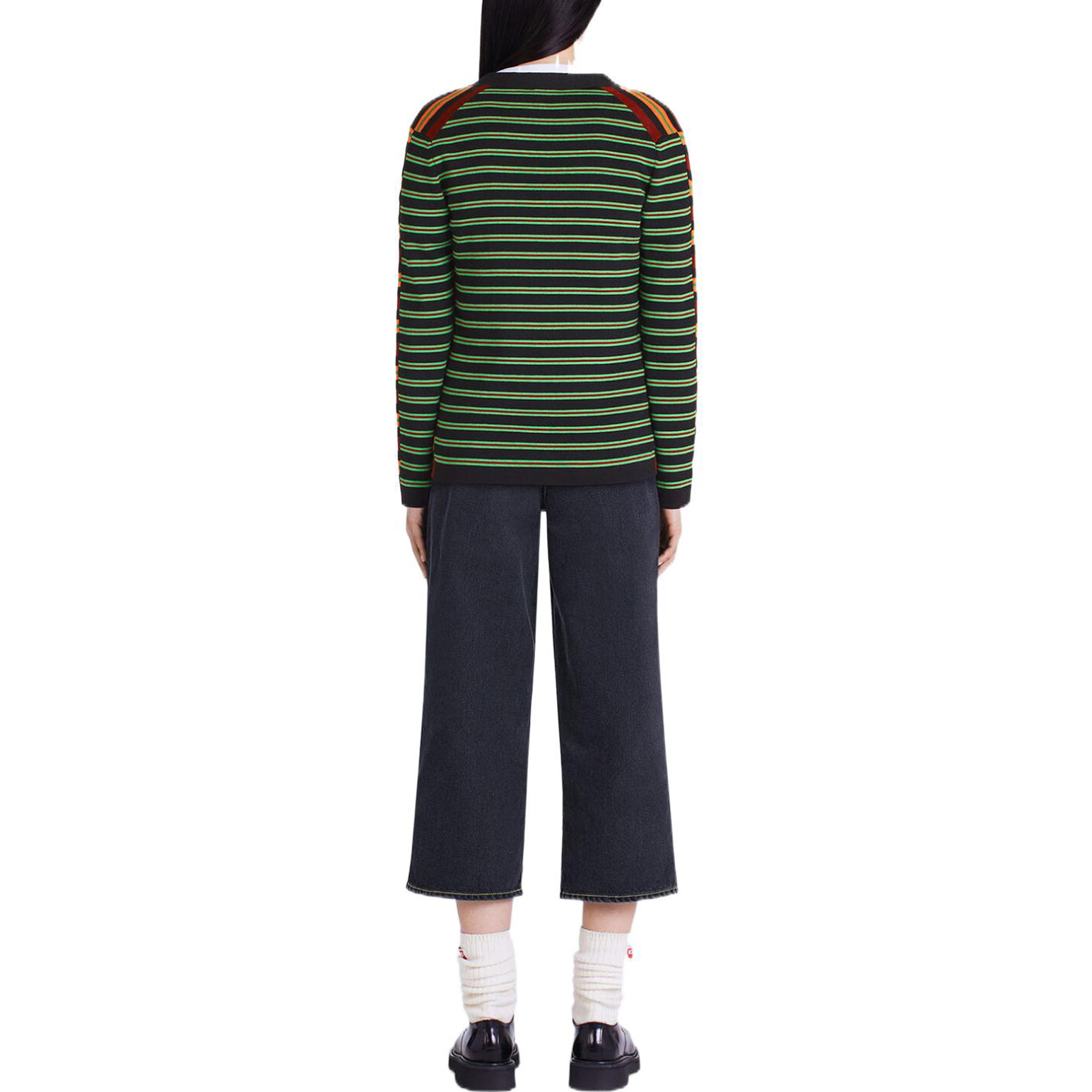 Purchase (W) KENZO FW22 花卉刺绣条纹针织开衫 多色 FC62CA3373CC-23