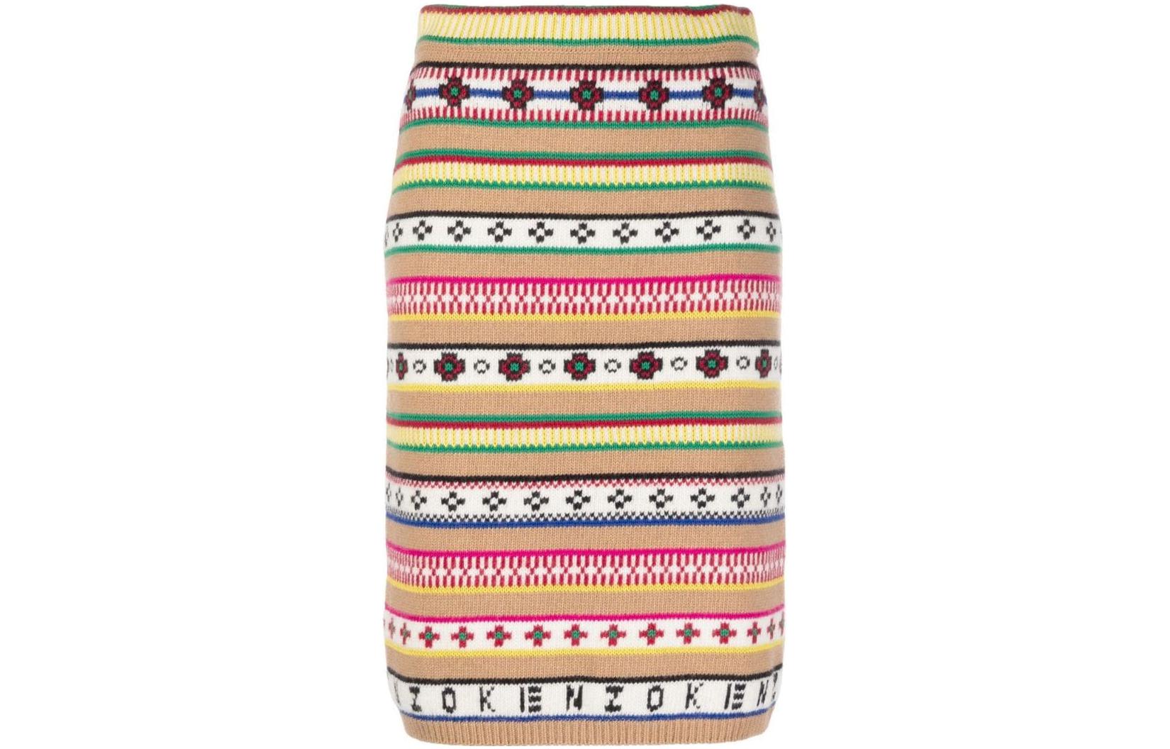 Order (W) KENZO FW22 花卉高腰针织裙 多色. FC62JU3173CH-11