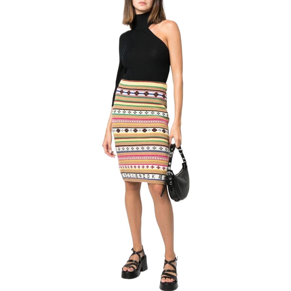 Lookbook (W) KENZO FW22 花卉高腰针织裙 多色. FC62JU3173CH-11