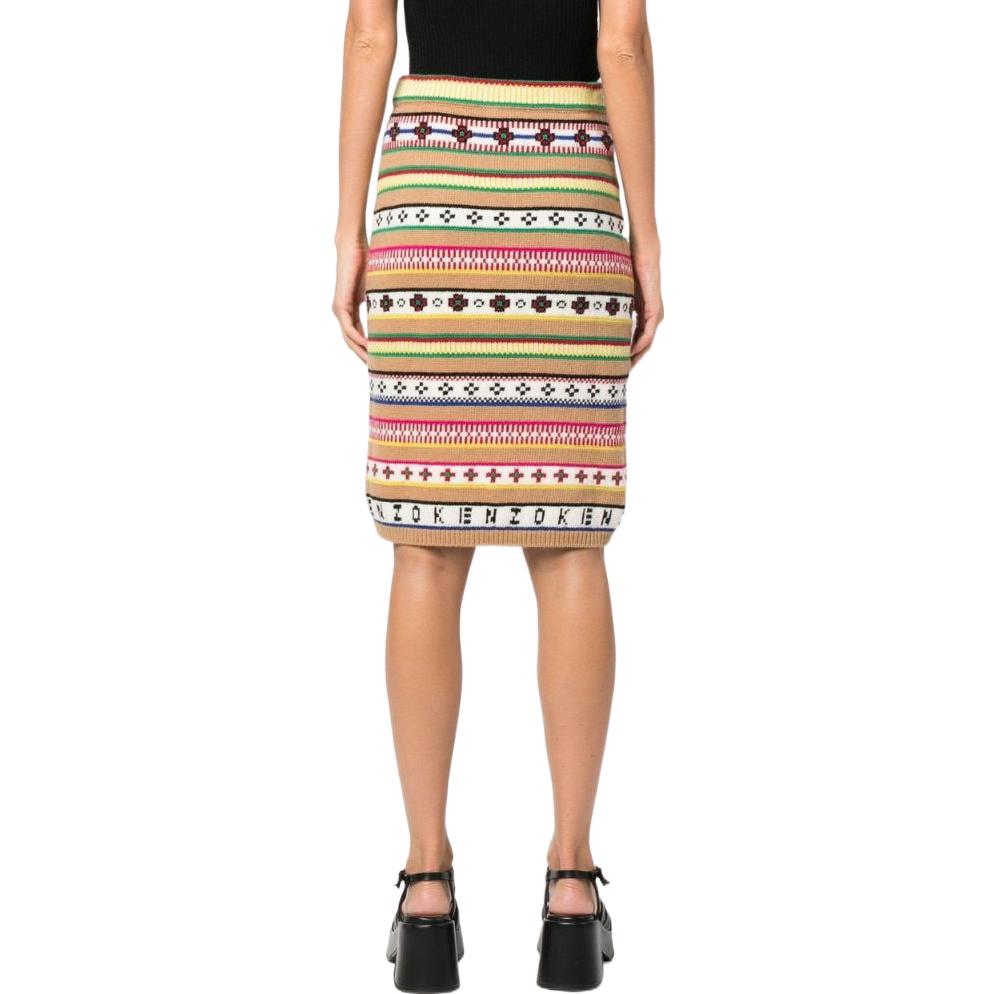 Shop (W) KENZO FW22 花卉高腰针织裙 多色. FC62JU3173CH-11