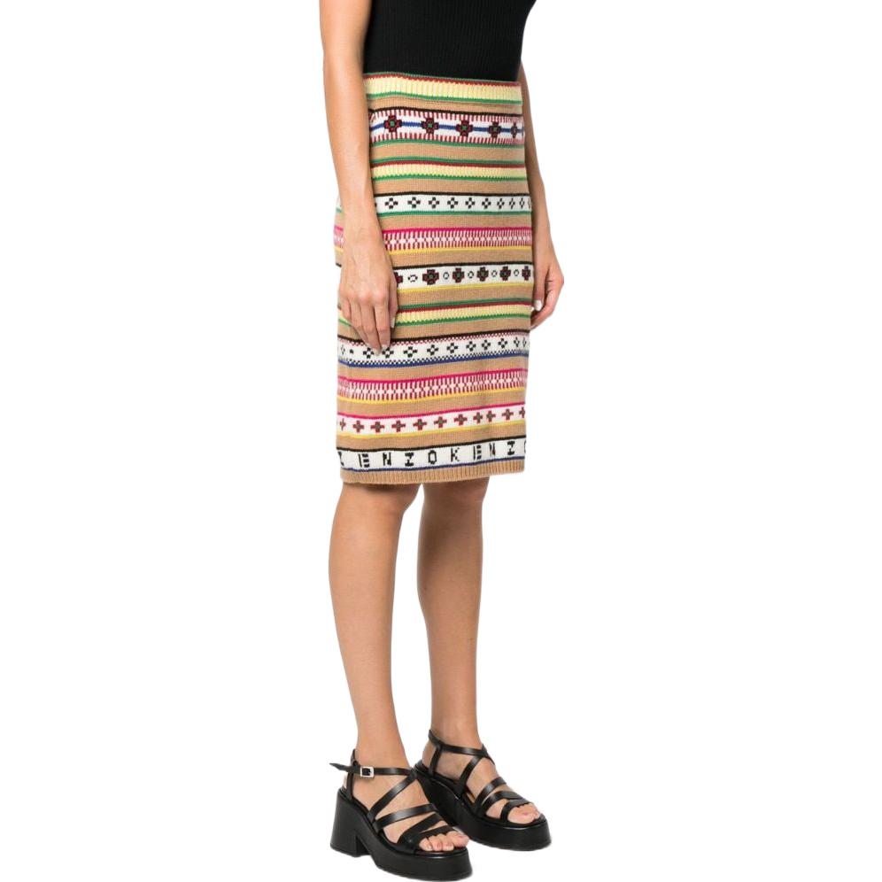 Purchase (W) KENZO FW22 花卉高腰针织裙 多色. FC62JU3173CH-11