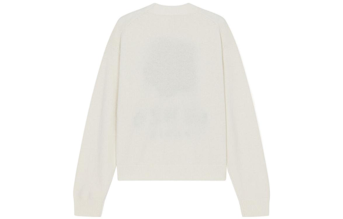 (Women) KENZO FW22  Floral Logo Wool Crewneck Sweater - Off White. FC62PU3443LD-WHITE 圖 3