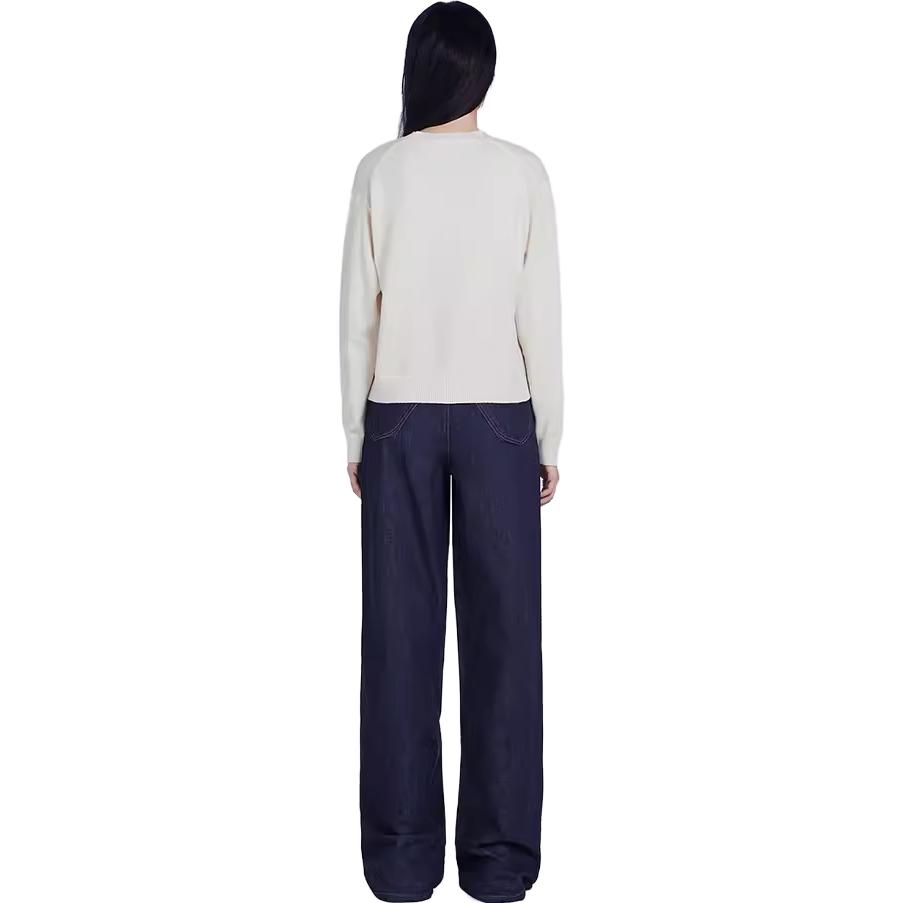 (Women) KENZO FW22  Floral Logo Wool Crewneck Sweater - Off White. FC62PU3443LD-WHITE 圖 7