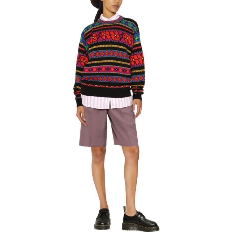 (Women) KENZO FW22  Floral Print Patchwork Wool Sweater Multicolor. FC62PU3203CI-21 圖 3