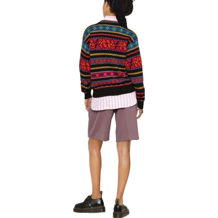 (Women) KENZO FW22  Floral Print Patchwork Wool Sweater Multicolor. FC62PU3203CI-21 圖 4