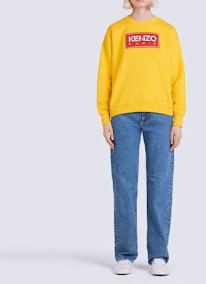 (W) KENZO FW22 Sudadera Cuello Redondo con Estampado Dorado del Logo. FC62SW0024MF-40 Shop (W) KENZO FW22 Sudadera Cuello Redondo con Estampado Dorado del Logo. FC62SW0024MF-40