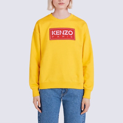 (W) KENZO FW22 Sudadera Cuello Redondo con Estampado Dorado del Logo. FC62SW0024MF-40 Details for (W) KENZO FW22 Sudadera Cuello Redondo con Estampado Dorado del Logo. FC62SW0024MF-40