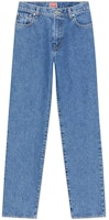 (Women) KENZO FW22 High-Waisted Straight-Leg Jeans Blue. FC62DP2009IB-67 (Women) KENZO FW22 High-Waisted Straight-Leg Jeans Blue. FC62DP2009IB-67