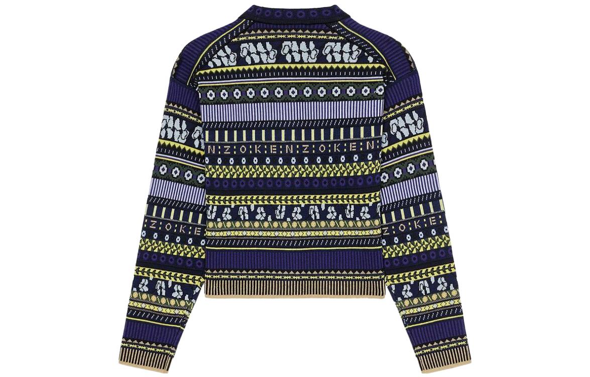 Lookbook (W) KENZO FW22 午夜藍提花針織開襟衫。 FC62CA3183CD-77