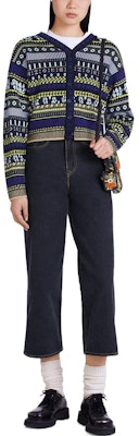 (W) KENZO FW22 午夜藍提花針織開襟衫。 FC62CA3183CD-77 Shop (W) KENZO FW22 午夜藍提花針織開襟衫。 FC62CA3183CD-77