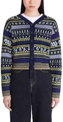 (W) KENZO FW22 午夜藍提花針織開襟衫。 FC62CA3183CD-77 Details for (W) KENZO FW22 午夜藍提花針織開襟衫。 FC62CA3183CD-77