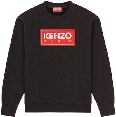 (W) KENZO FW22 Sudadera Negra con Logo Estampado Cuello Redondo FC62SW0024MF-99J Order (W) KENZO FW22 Sudadera Negra con Logo Estampado Cuello Redondo FC62SW0024MF-99J