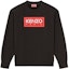 Order (W) KENZO FW22 Sudadera Negra con Logo Estampado Cuello Redondo FC62SW0024MF-99J