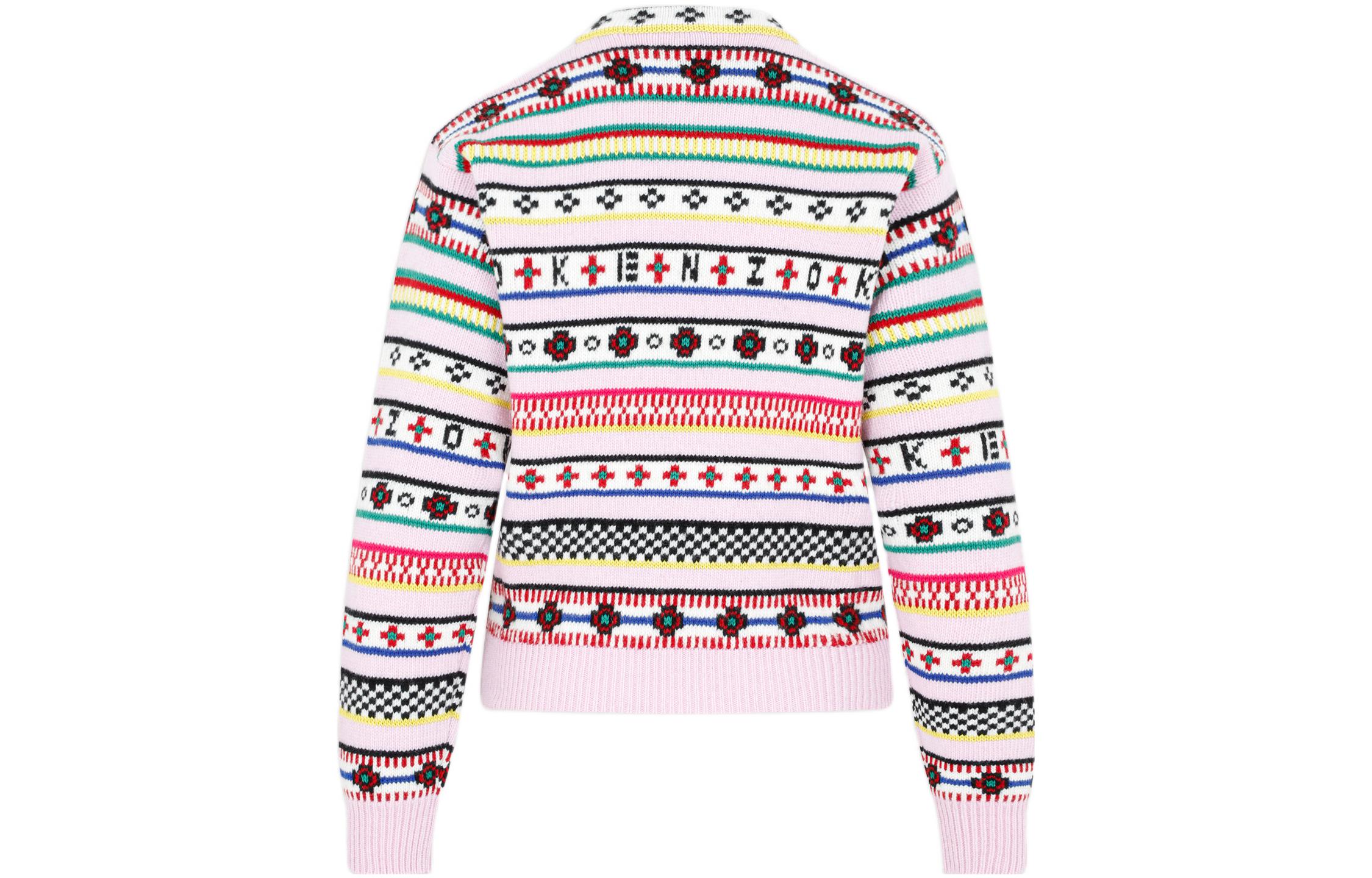 Lookbook (Women) KENZO FW22  Multicolor Striped Jacquard Wool Sweater. FC62PU3173CH-30