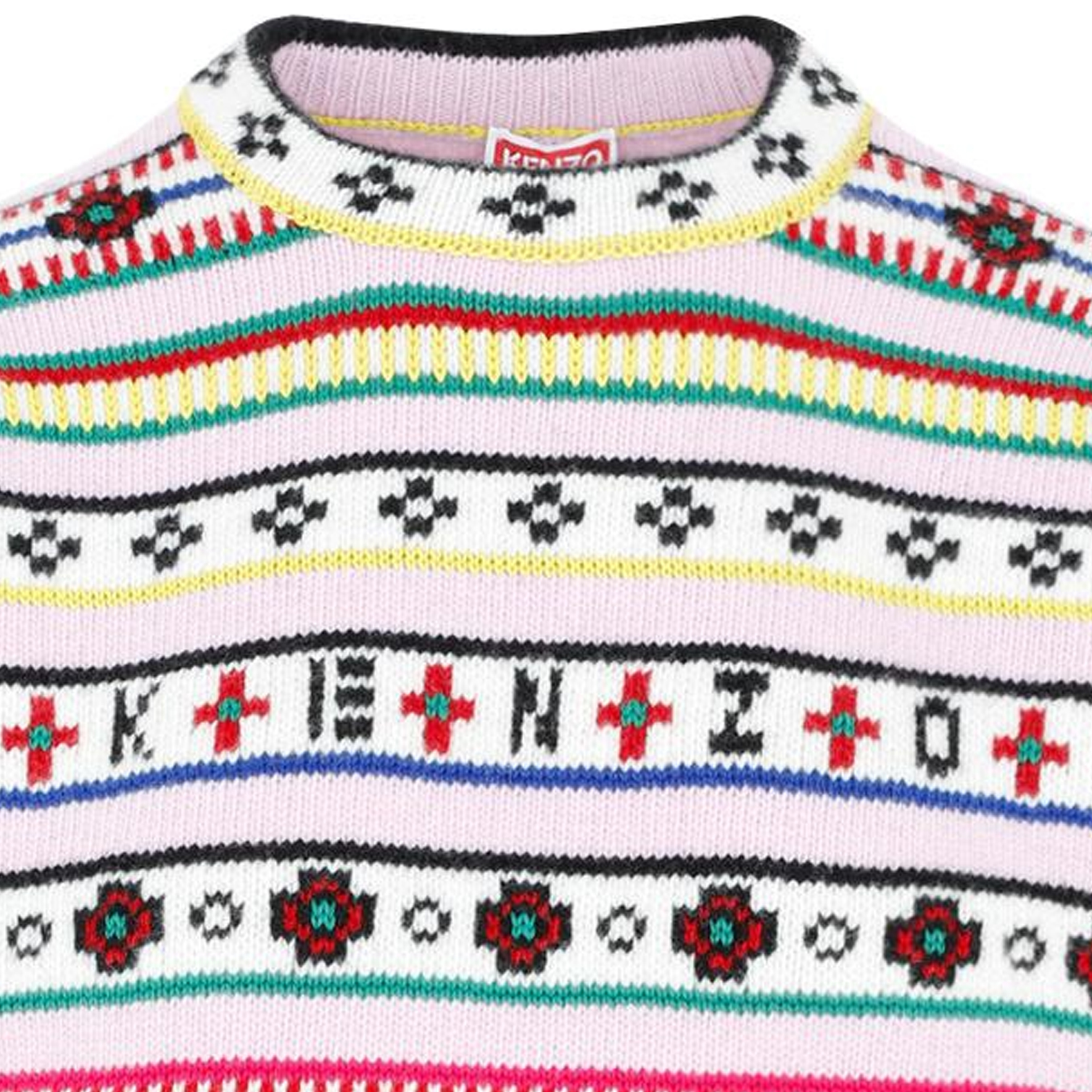 Details for (Women) KENZO FW22  Multicolor Striped Jacquard Wool Sweater. FC62PU3173CH-30