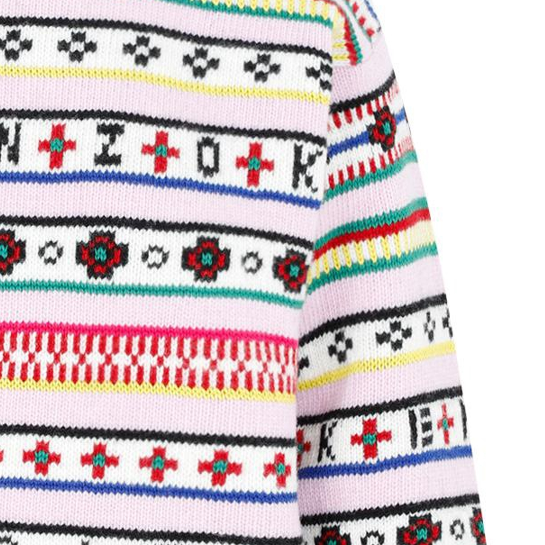 Sizing (Women) KENZO FW22  Multicolor Striped Jacquard Wool Sweater. FC62PU3173CH-30