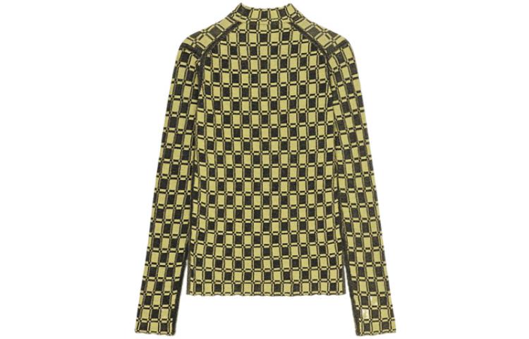 Order (W) KENZO FW22 黄色几何印花修身长袖高领T恤 FC62PU3003CB-40