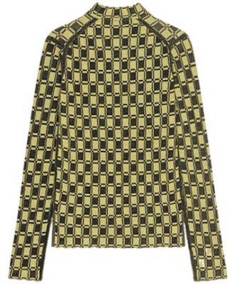 (W) KENZO FW22 黄色几何印花修身长袖高领T恤 FC62PU3003CB-40 Order (W) KENZO FW22 黄色几何印花修身长袖高领T恤 FC62PU3003CB-40