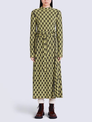 (W) KENZO FW22 黄色几何印花修身长袖高领T恤 FC62PU3003CB-40 Lookbook (W) KENZO FW22 黄色几何印花修身长袖高领T恤 FC62PU3003CB-40