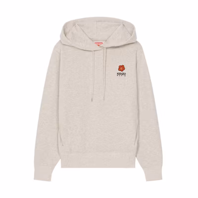 (Women) KENZO FW22 Beige Logo Print Hoodie Long Sleeve Sweatshirt FC62SW0154MF-93