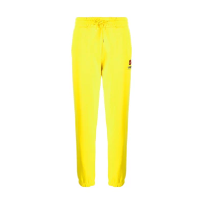(Women) KENZO FW22 Boke Flower Embroidered Jogger Pants Yellow FC62PA7004MF-40